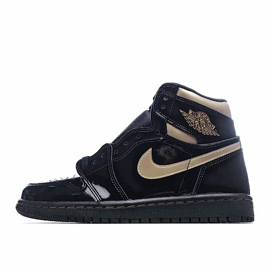 Picture of Air Jordan 1 Retro High OG 'Black Metallic Gold'