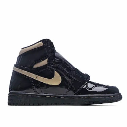 Picture of Air Jordan 1 Retro High OG 'Black Metallic Gold'