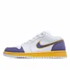 Picture of Air Jordan 1 Low Joe 1 Low Basketball Shoes Purple Gold Lakers