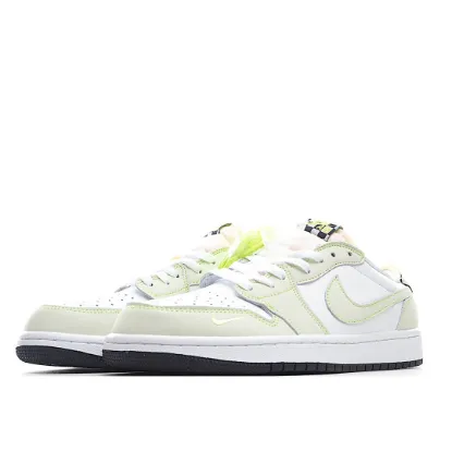 Picture of Air Jordan 1 Low Low Top Retro Culture Basketball Shoes White Green