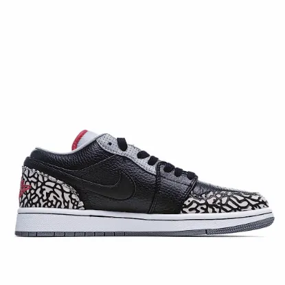 Picture of Air Jordan 1 Phat Low 'Black Cement'