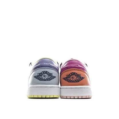 Picture of Air Jordan 1 Qiao Yi Low Top AJ1 Pink Purple Mandarin Duck