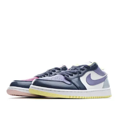 Picture of Air Jordan 1 Qiao Yi Low Top AJ1 Pink Purple Mandarin Duck