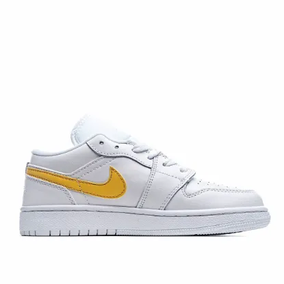 Picture of Nike Air Jordan 1 LowWhite/NeonAJ1 Low Top Classic Retro Culture Casual