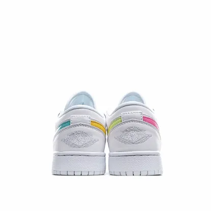 Picture of Nike Air Jordan 1 LowWhite/NeonAJ1 Low Top Classic Retro Culture Casual