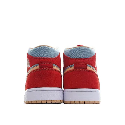 Picture of Air Jordan 1 Mid 'Denim Red'