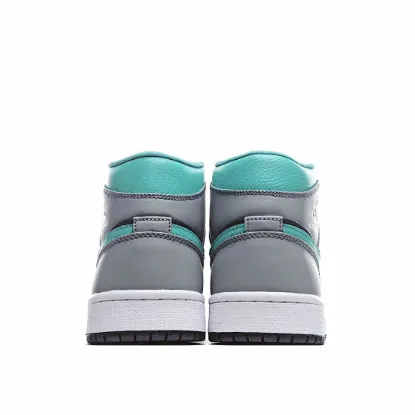 Picture of Air Jordan 1 Mid 'Grey Aqua'