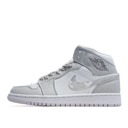 Picture of Air Jordan 1 Mid 'Swoosh Logo - Grey Camo'