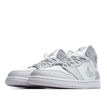 Picture of Air Jordan 1 Mid 'Swoosh Logo - Grey Camo'