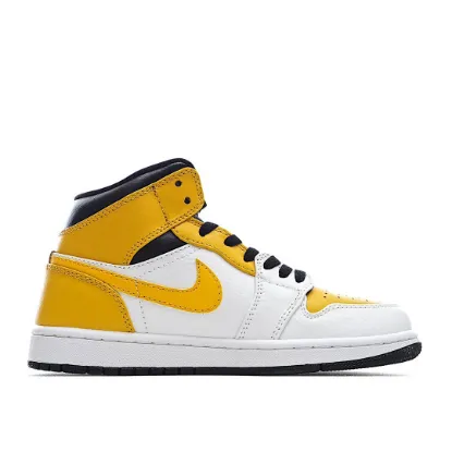 Picture of Air Jordan 1 Mid 'University Gold'