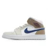 Picture of 0Air Jordan 1 Mid 'White Khaki Blue Void'