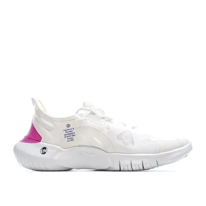 Picture of NIKE FREE RN FLYKNIT 5.0 RUNNING SHOES WHITE FUCHSIA