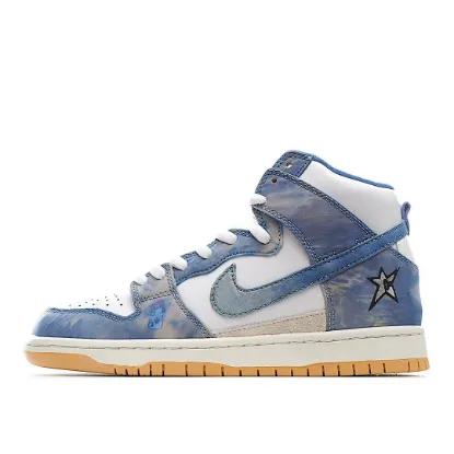 Picture of CARPET COMPANY X NIKE SB DUNK HIGH SB SNEAKERS WHITE & BLUE