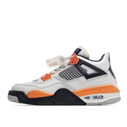 Picture of Air Jordan 4 Line Sand White Black Orange