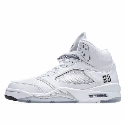 Picture of Air Jordan 5 Retro 'Metallic White' 2015