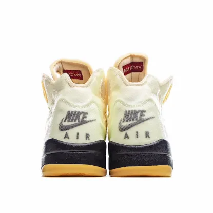 Picture of Off-White x Air Jordan 5 SP 'Sail'