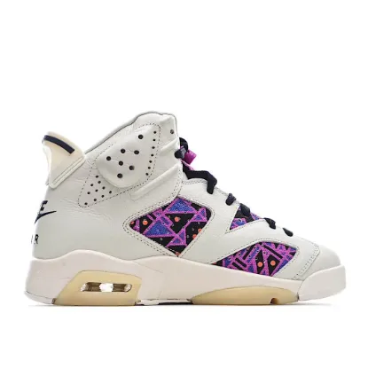 Picture of Air Jordan 6 "Quai 54" AJ6 Khaki Purple