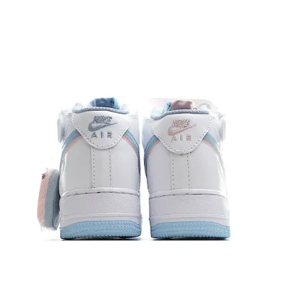 Picture of Nike Air Force 1 mid White pink blue