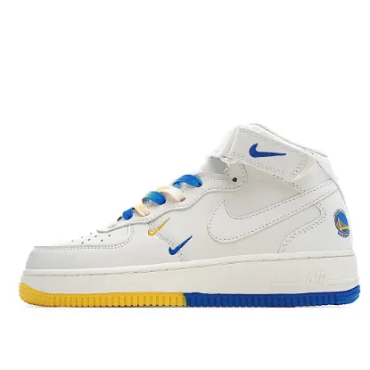 Picture of Nike Air Force 1 Mid07 Beige and Yellow Mid-Top Sneakers