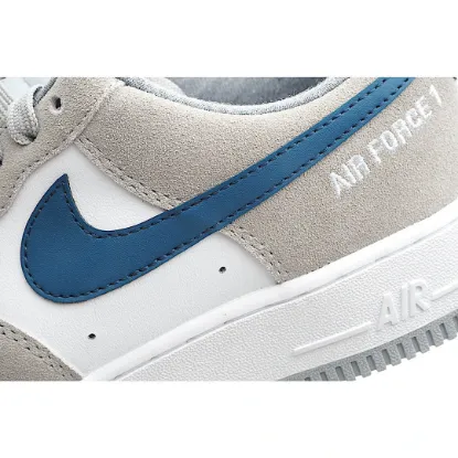 Picture of Nike Air Force 1 Off-White Blue Tick