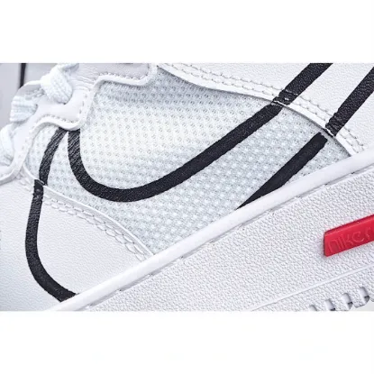 Picture of Nike AIR FORCE 1 REACT WHITE D/MS/X White Black Red