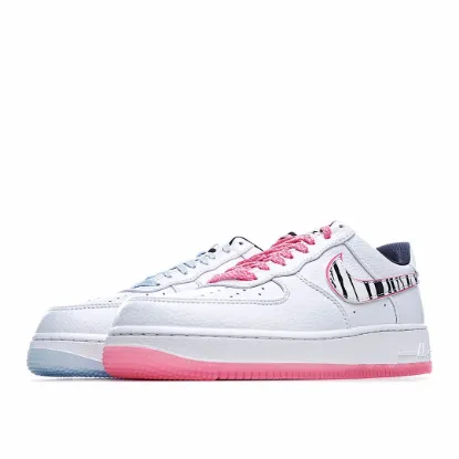 Picture of Nike air force 1 red and blue 3M reflective