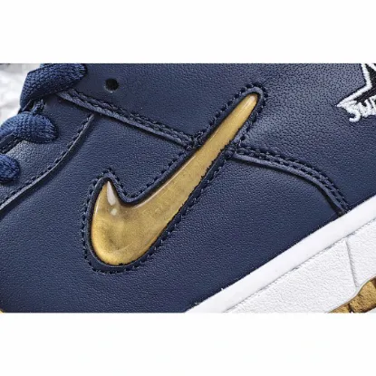 Picture of NIKE SUPREME X DUNK SB LOW BLUE GOLD