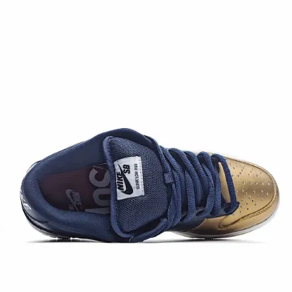 Picture of NIKE SUPREME X DUNK SB LOW BLUE GOLD