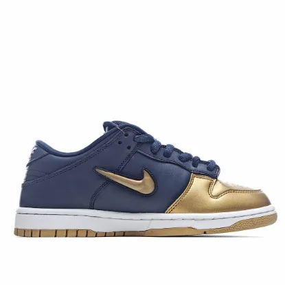 Picture of NIKE SUPREME X DUNK SB LOW BLUE GOLD