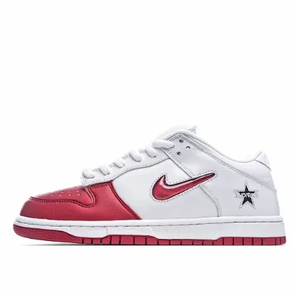 Picture of NIKE SUPREME X DUNK SB LOW WHITE RED