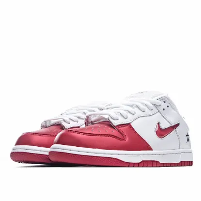 Picture of NIKE SUPREME X DUNK SB LOW WHITE RED