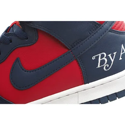 Picture of SUPREME X NIKE SB DUNK HIGH "BY ANY MEANS" RED AND BLUE SNEAKERS