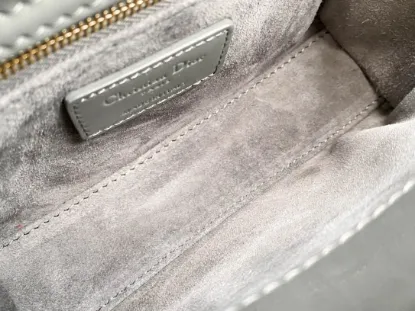 Picture of Mini LadyDior handbag in patent leather Detail