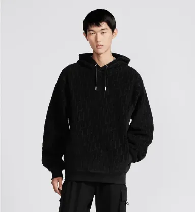 Picture of Dior Oblique Relaxed-Fit Hooded Sweatshirt