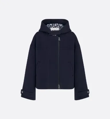 Picture of Zipped Peacoat with Hood