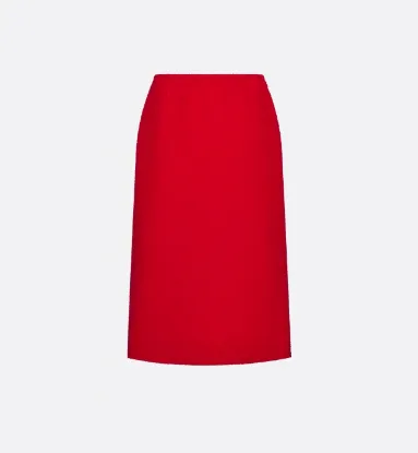 Picture of Mid-Length Straight-Cut Skirt